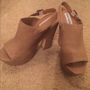 Tan, leather shoes